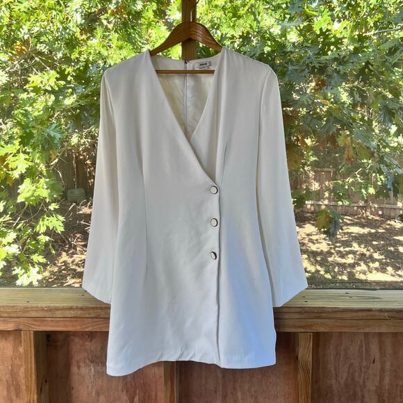 Jason Wu Women's Cream Blazer Mini Dress Long Sleeve Size M - Picture 1 of 8